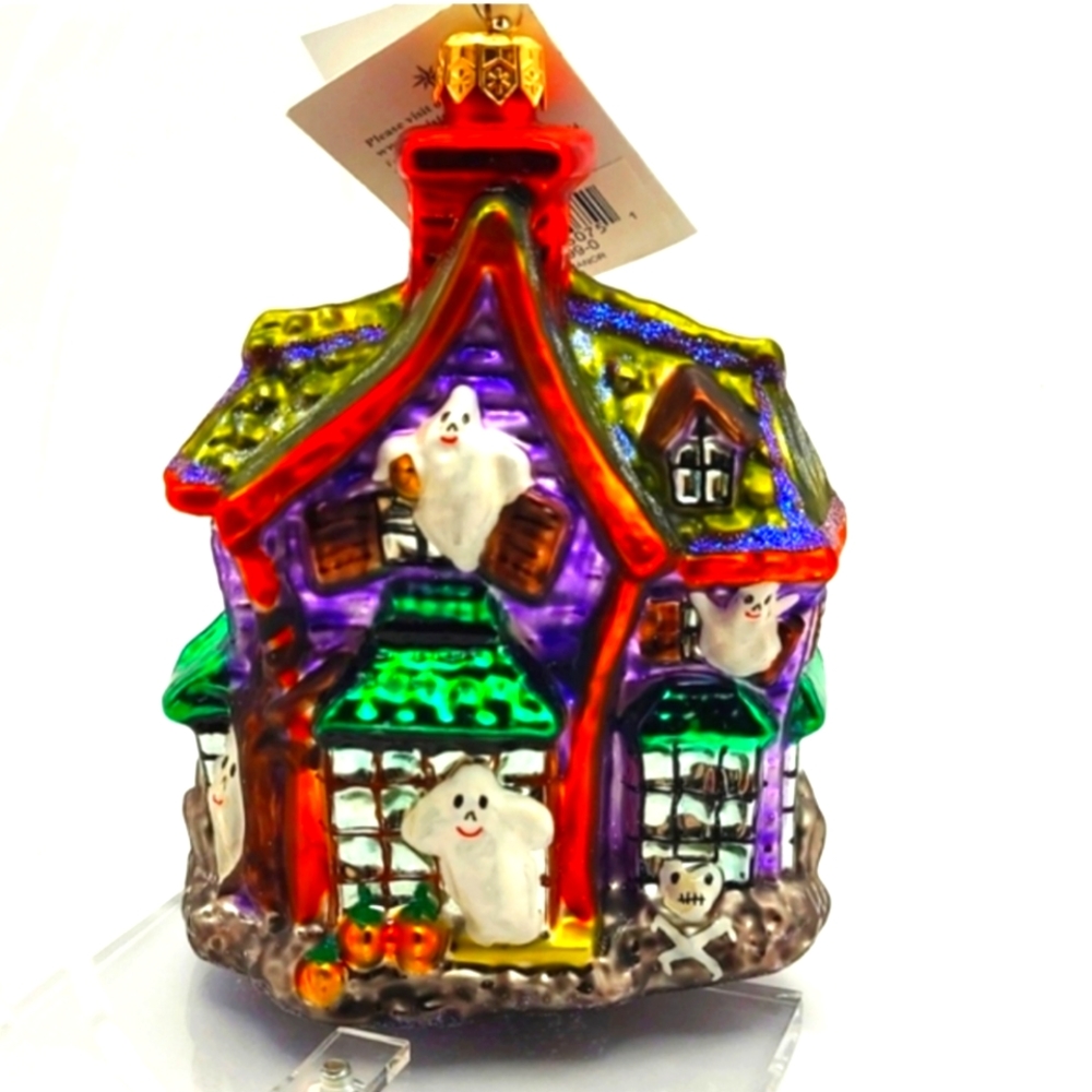 Christopher Radko Howl Manor Handpainted/blown ornament w/Tag